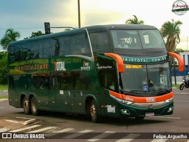 Viação Total 23002 na cidade de Campo Grande, Mato Grosso do Sul, Brasil, por Felipe Arguelho. Número da foto: #12865385.