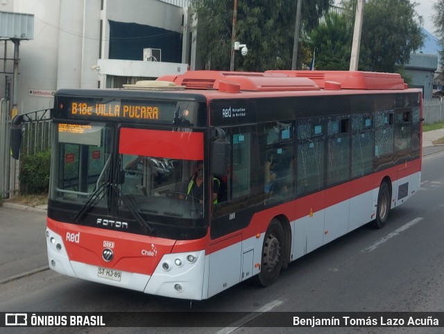 Buses Alfa S.A. 3093 na cidade de Quilicura, Santiago, Metropolitana de Santiago, Chile, por Benjamín Tomás Lazo Acuña. Número da foto: #12865727.