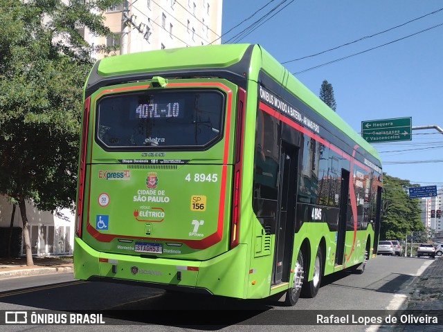 Express Transportes Urbanos Ltda 4 8945 na cidade de São Paulo, São Paulo, Brasil, por Rafael Lopes de Oliveira. Número da foto: #12863711.