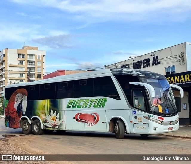 Eucatur - Empresa União Cascavel de Transportes e Turismo 4706 na cidade de Vilhena, Rondônia, Brasil, por Busologia Em Vilhena. Número da foto: #12863618.