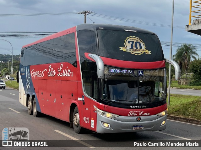 Expresso São Luiz 9020 na cidade de Candangolândia, Distrito Federal, Brasil, por Paulo Camillo Mendes Maria. Número da foto: #12863753.
