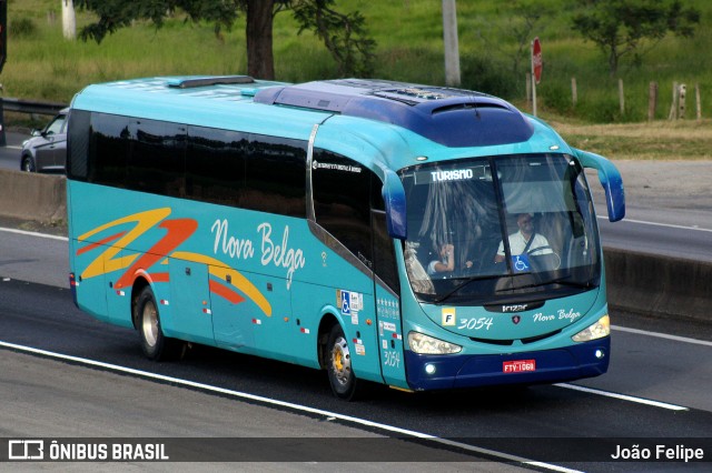 Nova Belga Transportadora Turística 3054 na cidade de Canas, São Paulo, Brasil, por João Felipe. Número da foto: #12866039.