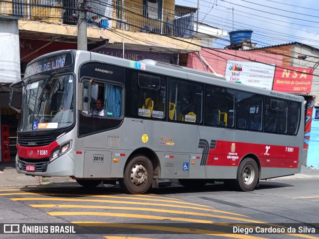 Transwolff Transportes e Turismo 7 8361 na cidade de São Paulo, São Paulo, Brasil, por Diego Cardoso da Silva. Número da foto: #12864380.