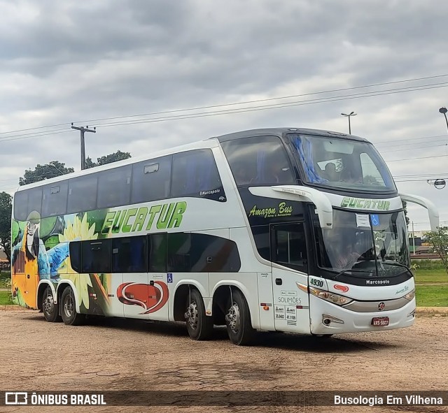 Eucatur - Empresa União Cascavel de Transportes e Turismo 4930 na cidade de Vilhena, Rondônia, Brasil, por Busologia Em Vilhena. Número da foto: #12864643.
