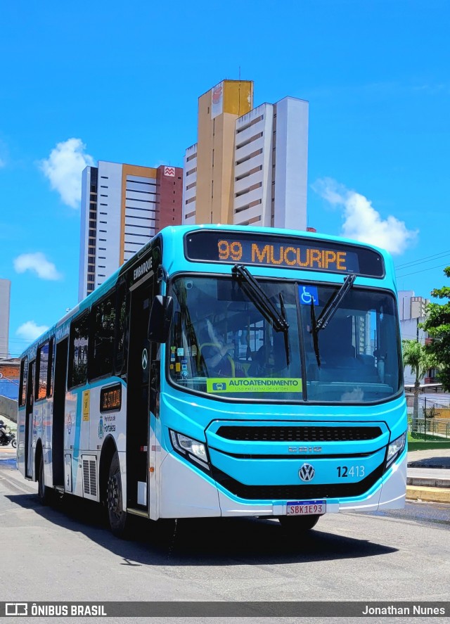 Auto Viação São José 12413 na cidade de Fortaleza, Ceará, Brasil, por Jonathan Nunes. Número da foto: #12863739.