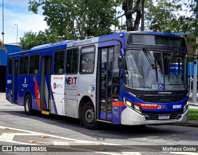 Next Mobilidade - ABC Sistema de Transporte 80.961 na cidade de Santo André, São Paulo, Brasil, por Matheus Costa. Número da foto: #12864466.
