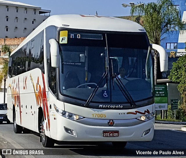 LK Transportadora Turística 17005 na cidade de Aparecida, São Paulo, Brasil, por Vicente de Paulo Alves. Número da foto: #12864717.