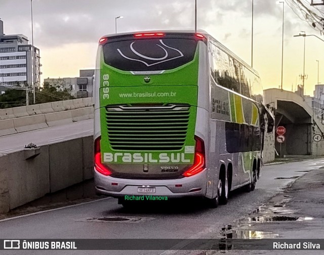 Brasil Sul Linhas Rodoviárias 3638 na cidade de São José, Santa Catarina, Brasil, por Richard Silva. Número da foto: #12864687.