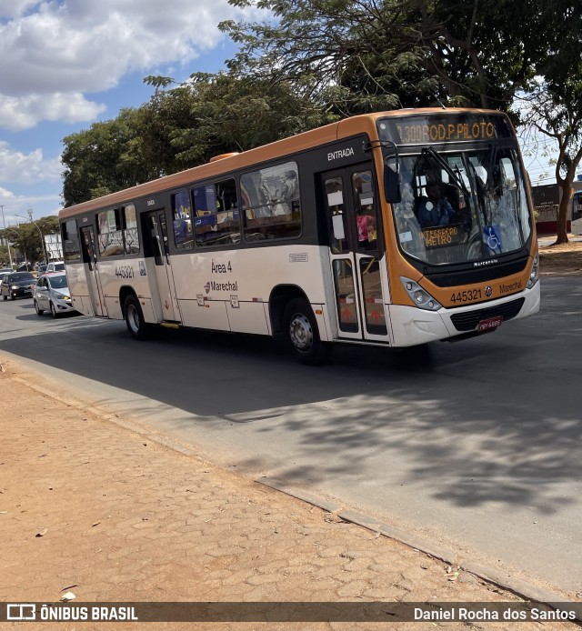 Auto Viação Marechal Brasília 445321 na cidade de Taguatinga, Distrito Federal, Brasil, por Daniel Rocha dos Santos. Número da foto: #12863627.