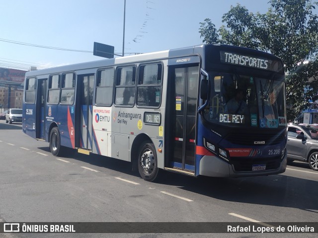 Del Rey Transportes 25.206 na cidade de Carapicuíba, São Paulo, Brasil, por Rafael Lopes de Oliveira. Número da foto: #12868807.