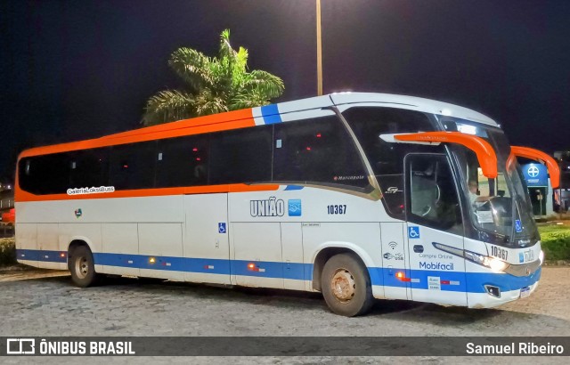 Expresso União 10367 na cidade de Uberlândia, Minas Gerais, Brasil, por Samuel Ribeiro. Número da foto: #12866916.