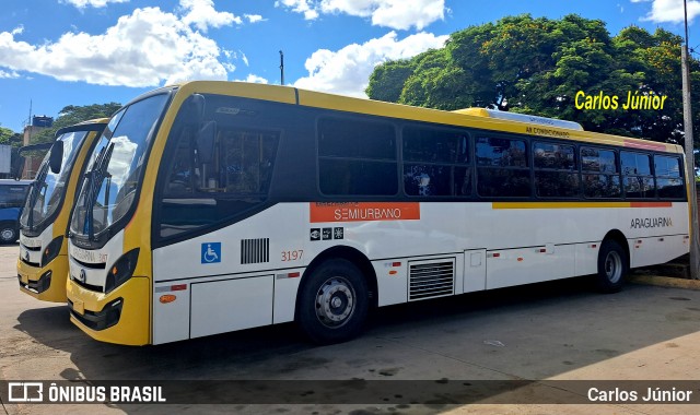 Viação Araguarina 3197 na cidade de Aparecida de Goiânia, Goiás, Brasil, por Carlos Júnior. Número da foto: #12867379.