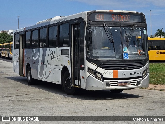 UniRio Transportes RJ 228.033 na cidade de Rio de Janeiro, Rio de Janeiro, Brasil, por Cleiton Linhares. Número da foto: #12867972.