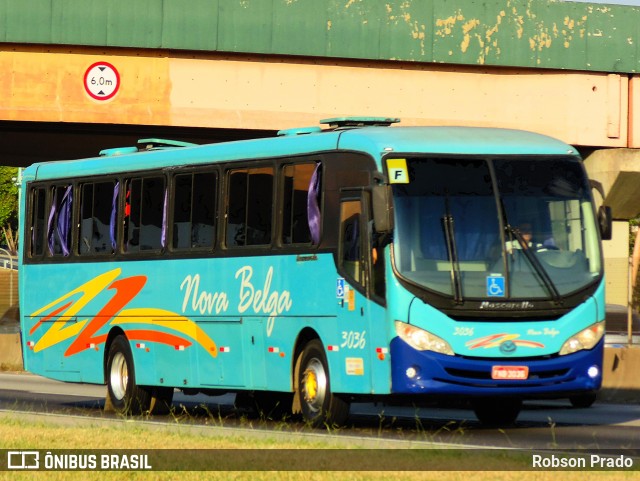 Nova Belga Transportadora Turística 3036 na cidade de São José dos Campos, São Paulo, Brasil, por Robson Prado. Número da foto: #12866794.