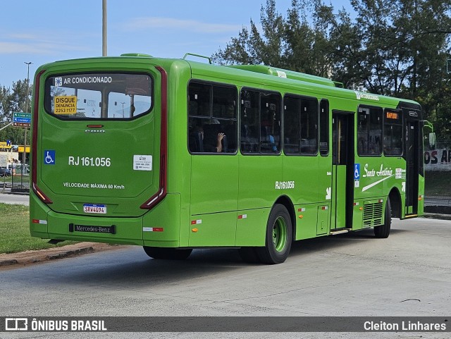 Transportes Santo Antônio RJ 161.056 na cidade de Rio de Janeiro, Rio de Janeiro, Brasil, por Cleiton Linhares. Número da foto: #12866605.