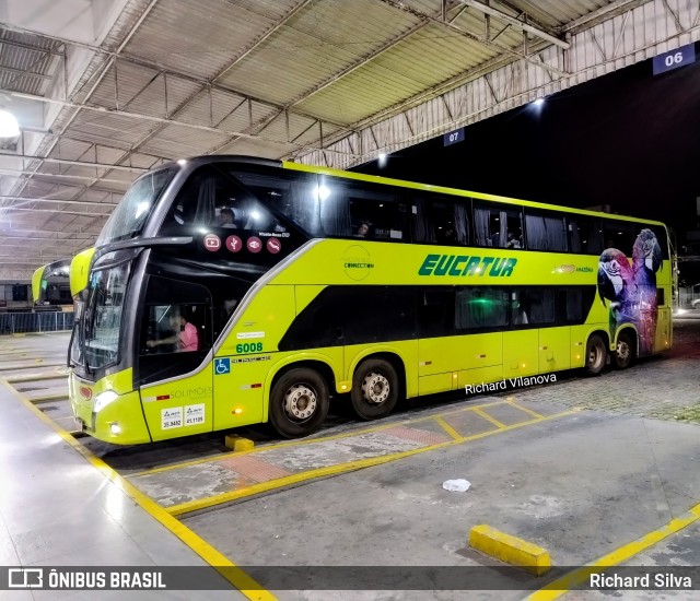 Eucatur - Empresa União Cascavel de Transportes e Turismo 6008 na cidade de Balneário Camboriú, Santa Catarina, Brasil, por Richard Silva. Número da foto: #12866445.