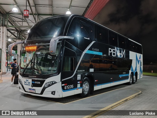 Empresa de Ônibus Nossa Senhora da Penha 61235 na cidade de Jaraguá do Sul, Santa Catarina, Brasil, por Luciano  Piske. Número da foto: #12866879.