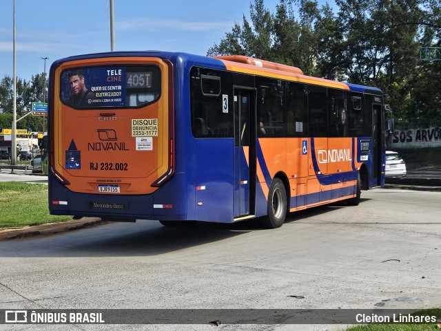 Evanil Tur > Novanil RJ 232.002 na cidade de Rio de Janeiro, Rio de Janeiro, Brasil, por Cleiton Linhares. Número da foto: #12866610.