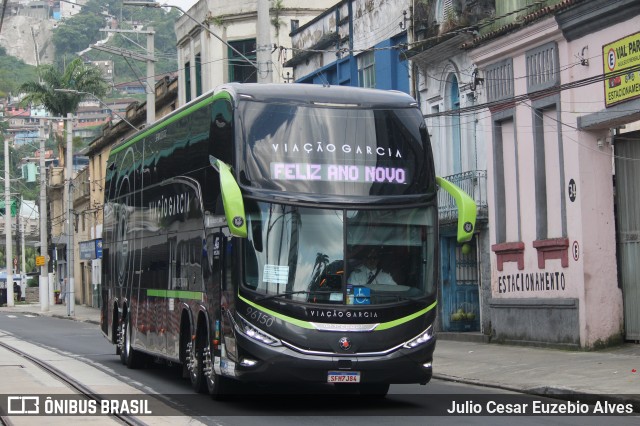 Viação Garcia 96150 na cidade de Santos, São Paulo, Brasil, por Julio Cesar Euzebio Alves. Número da foto: #12869503.