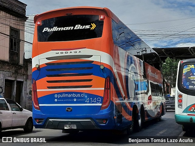 Pullman Bus 4149 na cidade de Estación Central, Santiago, Metropolitana de Santiago, Chile, por Benjamín Tomás Lazo Acuña. Número da foto: #12871360.