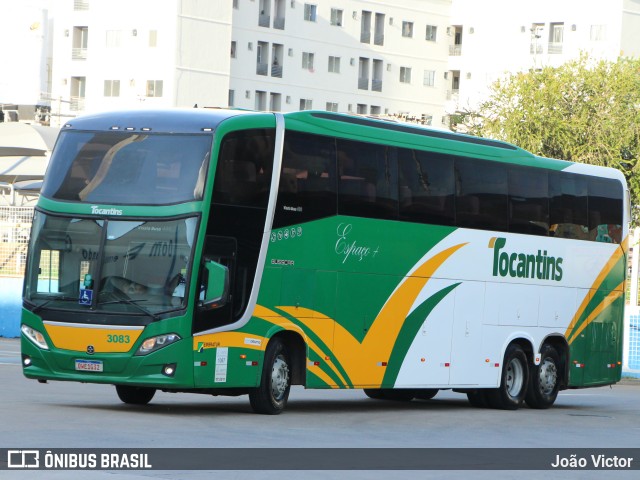 Tocantins Transportes e Turismo 3083 na cidade de Goiânia, Goiás, Brasil, por João Victor. Número da foto: #12871032.