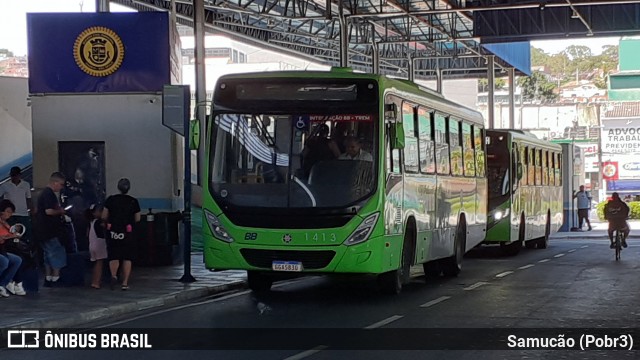 BBTT - Benfica Barueri Transporte e Turismo 1413 na cidade de Itapevi, São Paulo, Brasil, por Samucão (Pobr3). Número da foto: #12870617.