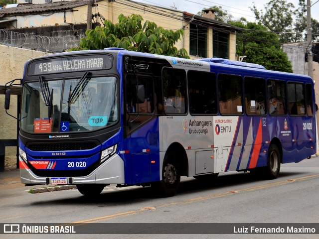 Auto Viação Urubupungá 20.020 na cidade de São Paulo, São Paulo, Brasil, por Luiz Fernando Maximo. Número da foto: #12870576.