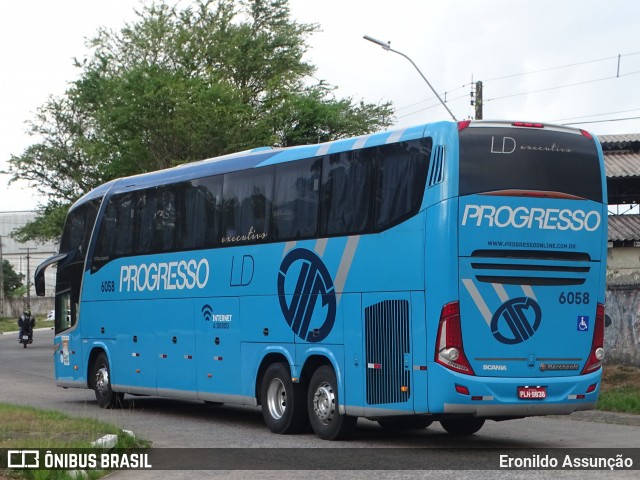 Auto Viação Progresso 6058 na cidade de Recife, Pernambuco, Brasil, por Eronildo Assunção. Número da foto: #12870710.