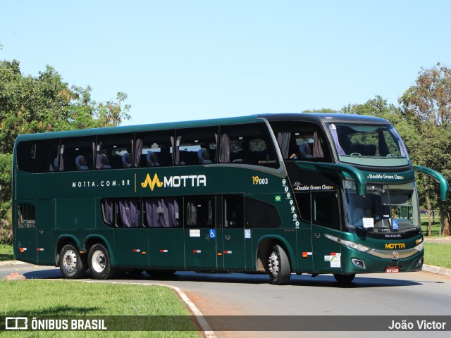 Viação Motta 19003 na cidade de Brasília, Distrito Federal, Brasil, por João Victor. Número da foto: #12869710.