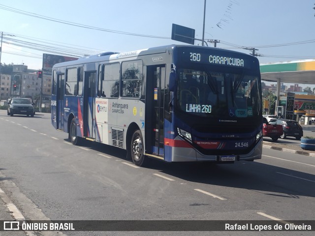 Empresa de Transportes e Turismo Carapicuiba 24.546 na cidade de Carapicuíba, São Paulo, Brasil, por Rafael Lopes de Oliveira. Número da foto: #12870846.