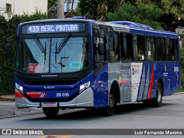Auto Viação Urubupungá 20.016 na cidade de São Paulo, São Paulo, Brasil, por Luiz Fernando Maximo. Número da foto: #12870555.