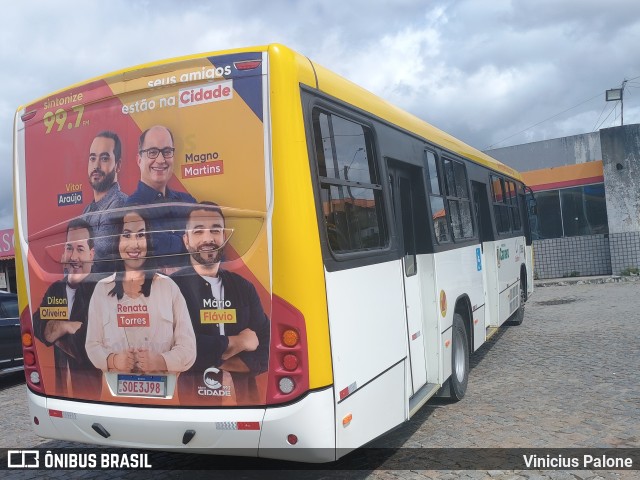 Coletivo Transportes 3505 na cidade de Caruaru, Pernambuco, Brasil, por Vinicius Palone. Número da foto: #12870335.