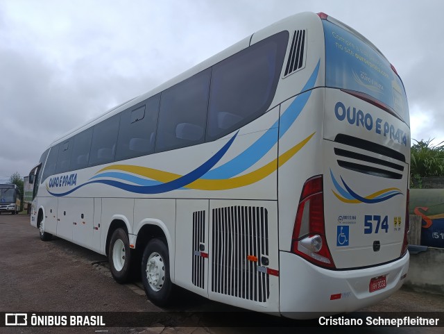 Viação Ouro e Prata 574 na cidade de Parobé, Rio Grande do Sul, Brasil, por Cristiano Schnepfleitner. Número da foto: #12872529.