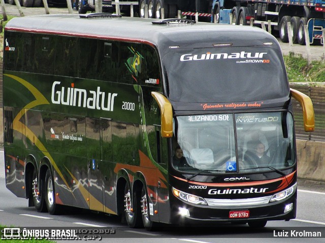 Guimatur Transporte e Turismo 20000 na cidade de Aparecida, São Paulo, Brasil, por Luiz Krolman. Número da foto: #12872775.