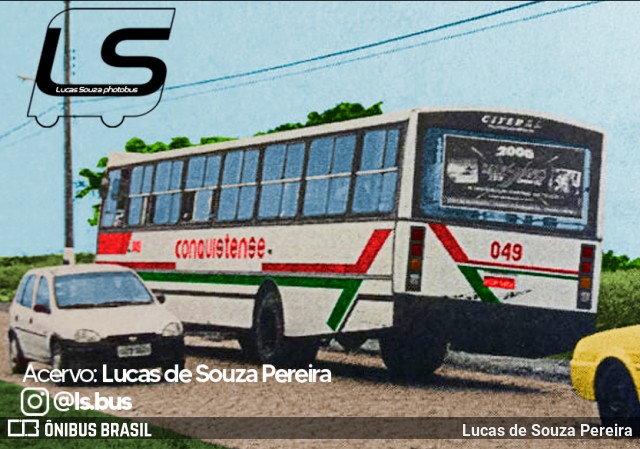 Viação Conquistense 049 na cidade de Campos dos Goytacazes, Rio de Janeiro, Brasil, por Lucas de Souza Pereira. Número da foto: #12873194.