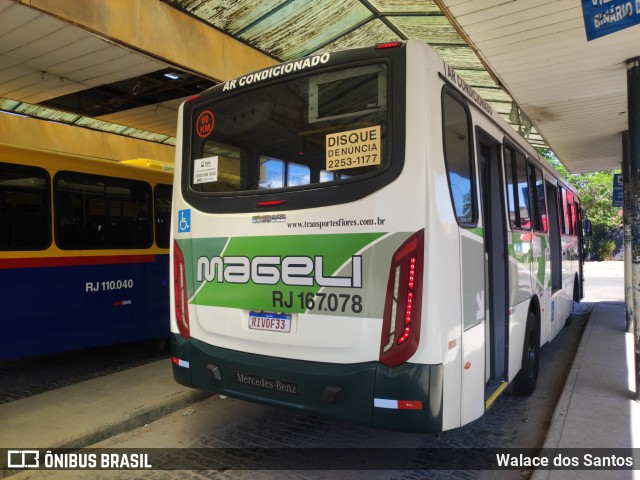 Transportes Mageli RJ 167.078 na cidade de São João de Meriti, Rio de Janeiro, Brasil, por Walace dos Santos. Número da foto: #12871905.
