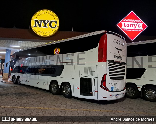 Auto Viação Catarinense 324312 na cidade de Santa Cruz do Rio Pardo, São Paulo, Brasil, por Andre Santos de Moraes. Número da foto: #12871961.