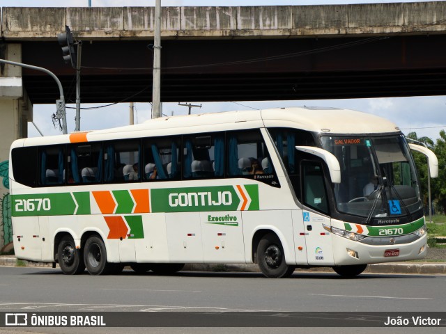 Empresa Gontijo de Transportes 21670 na cidade de Teresina, Piauí, Brasil, por João Victor. Número da foto: #12872705.