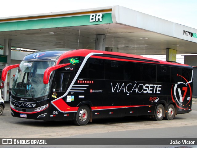 Viação Sete 051 na cidade de Teresina, Piauí, Brasil, por João Victor. Número da foto: #12872689.