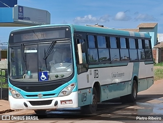 UTB - União Transporte Brasília 1160 na cidade de Padre Bernardo, Goiás, Brasil, por Pietro Ribeiro. Número da foto: #12871596.