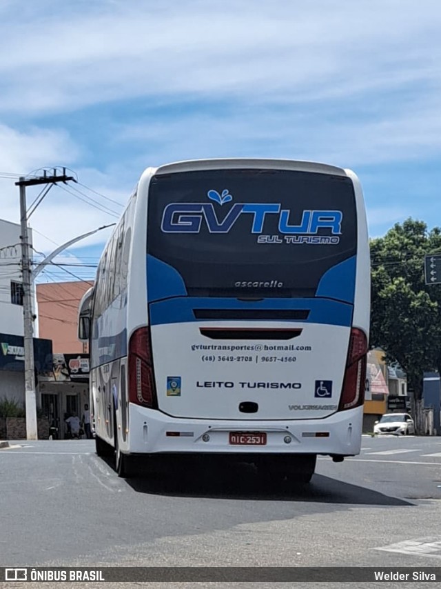 GVTur Turismo e Transportes QIC2531 na cidade de Catalão, Goiás, Brasil, por Welder Silva. Número da foto: #12873236.
