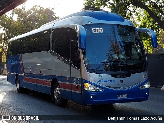 Transportes Loredo FPCF49 na cidade de Santiago, Santiago, Metropolitana de Santiago, Chile, por Benjamín Tomás Lazo Acuña. Número da foto: #12873073.