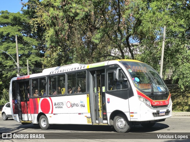 Auto Viação Alpha A48076 na cidade de Rio de Janeiro, Rio de Janeiro, Brasil, por Vinicius Lopes. Número da foto: #12925165.