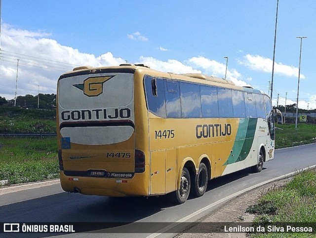 Empresa Gontijo de Transportes 14475 na cidade de Caruaru, Pernambuco, Brasil, por Lenilson da Silva Pessoa. Número da foto: #12925807.