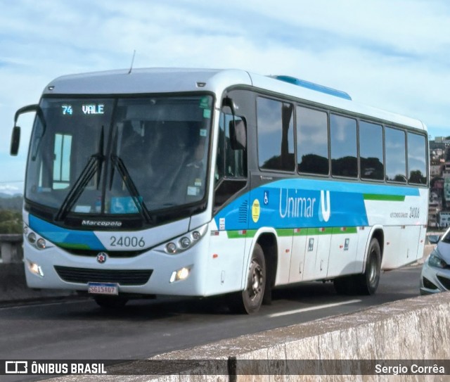 Unimar Transportes 24006 na cidade de Vila Velha, Espírito Santo, Brasil, por Sergio Corrêa. Número da foto: #12926985.
