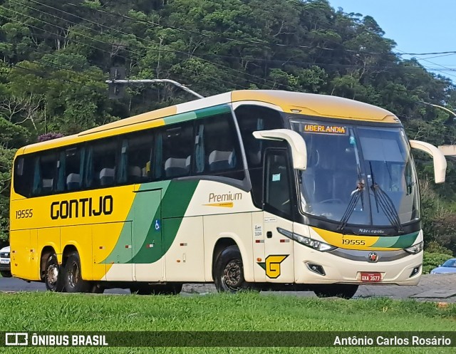 Empresa Gontijo de Transportes 19555 na cidade de Juiz de Fora, Minas Gerais, Brasil, por Antônio Carlos Rosário. Número da foto: #12926350.