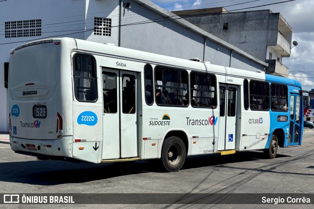Nova Transporte 22220 na cidade de Vila Velha, Espírito Santo, Brasil, por Sergio Corrêa. Número da foto: #12925170.