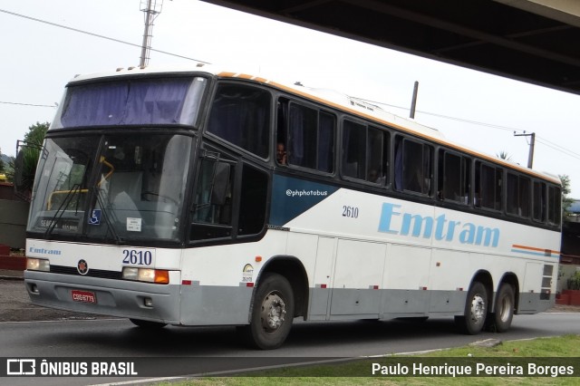 Emtram 2610 na cidade de Volta Redonda, Rio de Janeiro, Brasil, por Paulo Henrique Pereira Borges. Número da foto: #12949695.
