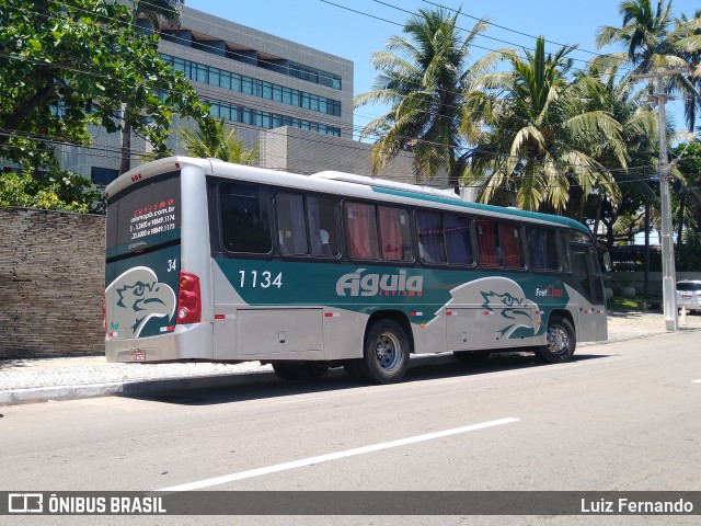 Águia Turismo 1134 na cidade de Maceió, Alagoas, Brasil, por Luiz Fernando. Número da foto: #12949792.
