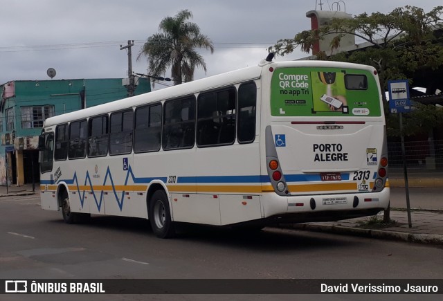 Viação Belém Novo 2313 na cidade de Porto Alegre, Rio Grande do Sul, Brasil, por David Verissimo Jsauro. Número da foto: #12948131.